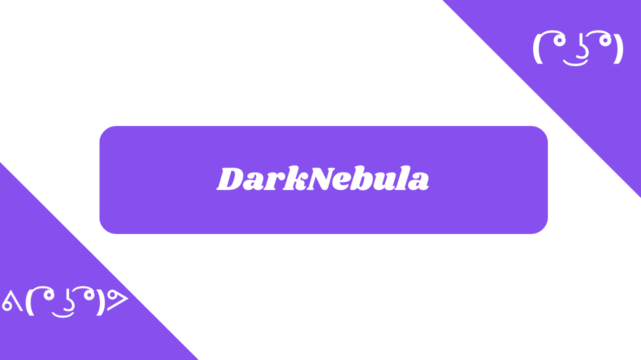 DarkNebula trong các phông chữ khác nhau