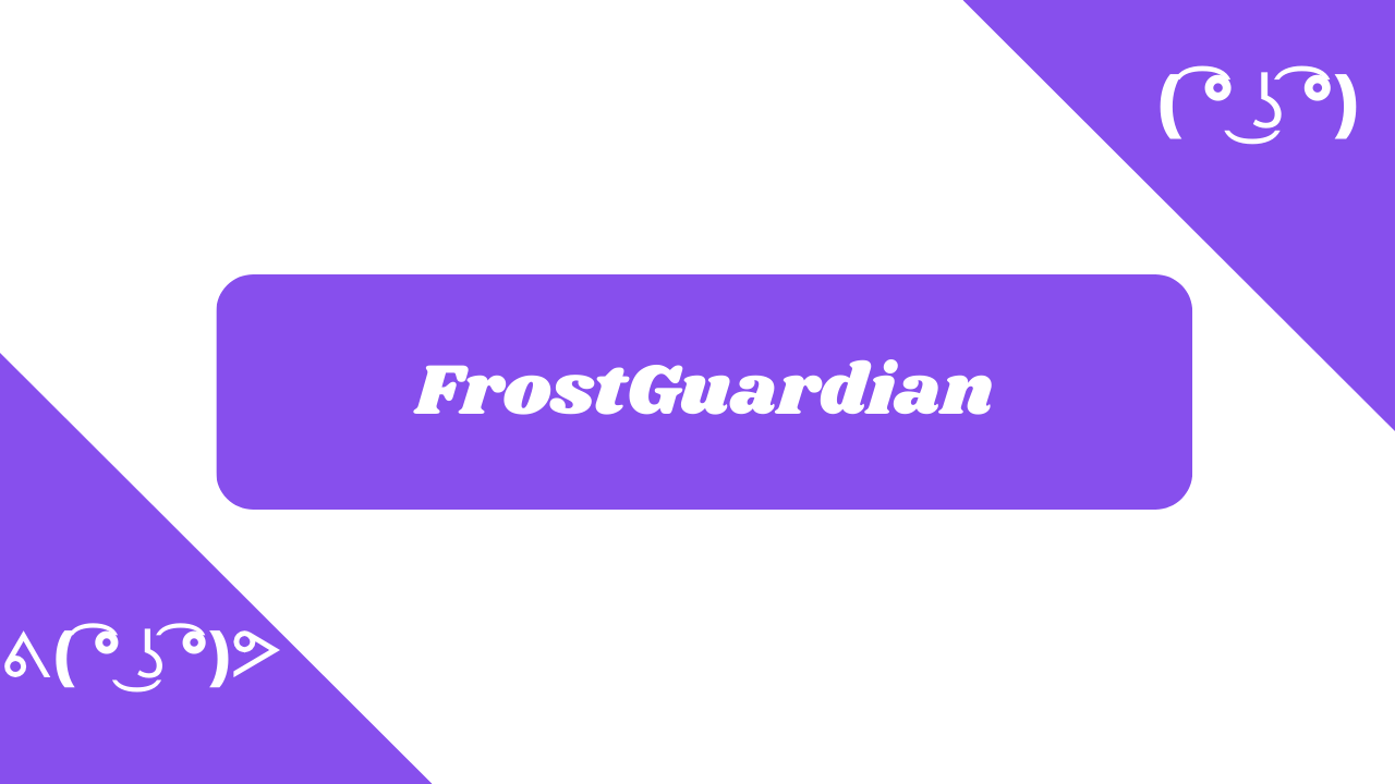 FrostGuardian trong các phông chữ khác nhau